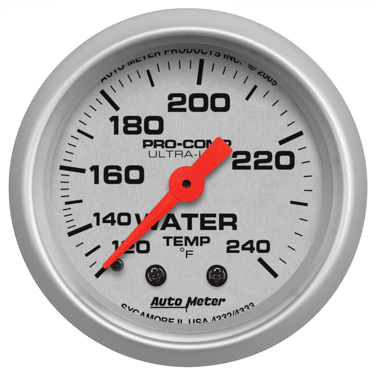 Auto Meter 4332 Ultra-Lite Mechanical Water Temperature Gauge , 2 1/16"