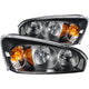 Anzo USA 121221 Chevrolet Malibu Black Clear Headlight Assembly - (Sold in Pairs)