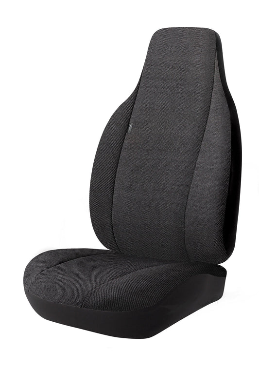 FIA TRS49-43 Black Custom Fit Front Seat Cover Bucket Seats - Saddle Blanket (Solid Black)