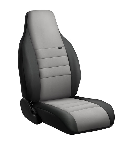 FIA NP92-40 Gray Custom Fit Rear Seat Cover Bench Seat - Neoprene (Black w/Gray Center Panel)