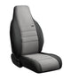 FIA NP99-35 Gray Custom Fit Front Seat Cover Bucket Seats - Neoprene (Black w/Gray Center Panel)