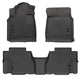 Husky Liners Weatherbeater Floor Mats | Fits 2012-2022 Toyota Sequoia w/Out 2nd Seat Console ONLY | Front & 2nd Row, 3-pc Black - 95101