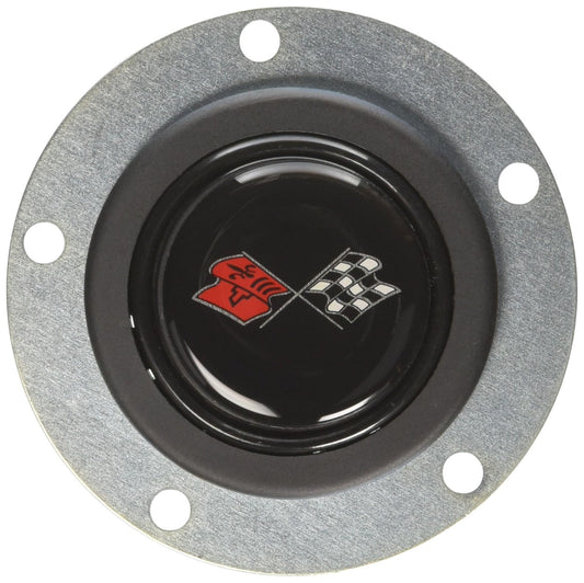 Grant 5652 Signature Series Horn Button (Corvette Flags), Regular