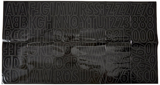 Trimbrite T9421 Letter Number Kit Black