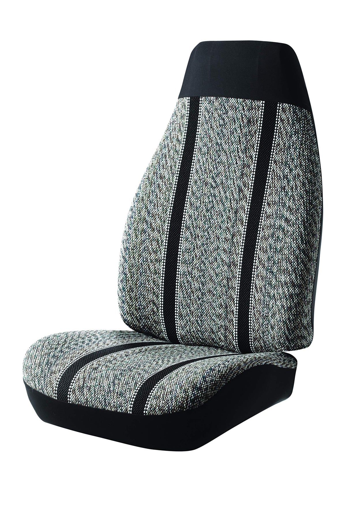 Fia TR47-36 BLACK Custom Fit Front Seat Cover Split Seat 40/20/40 - Saddle Blanket, (Black)