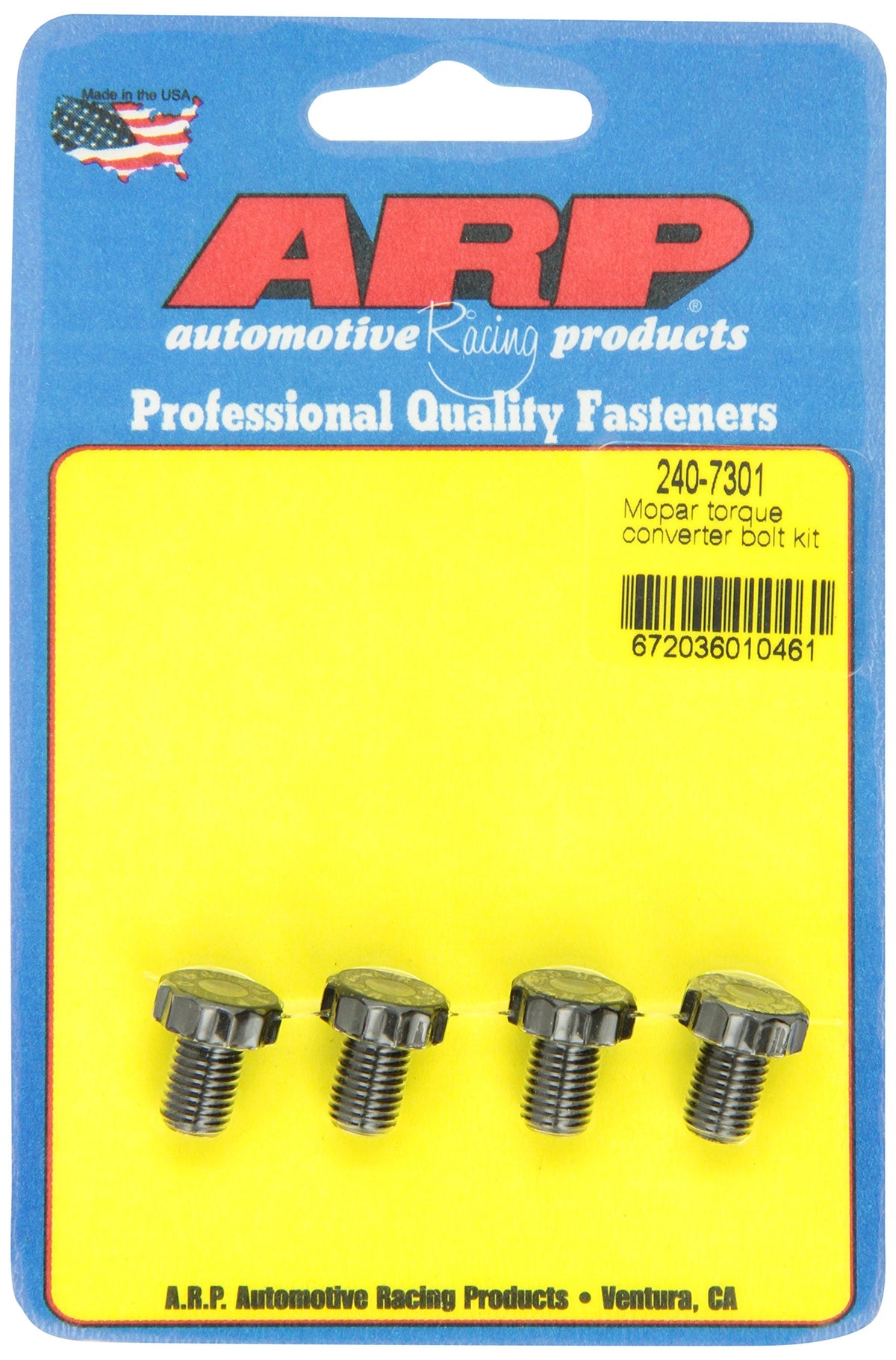 ARP 240-7301 Torque Converter Bolts , Black
