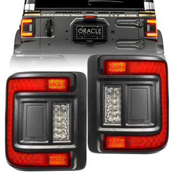 compare product ORACLE LIGHTING Flush Mount LED Tail Lights for Jeep Wrangler JL (Tinted Lense)