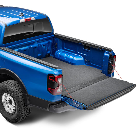 Husky Liners Truck Bed & Tailgate Mat | Fits 2015-2026 Ford F-150 & F-150 Lightning, 5.5' Bed - SuperCrew, Models w/Spray On Bed Liner or No Liner | Guardian Impact Liner - 1 pc. Black - HIMQ15SCS